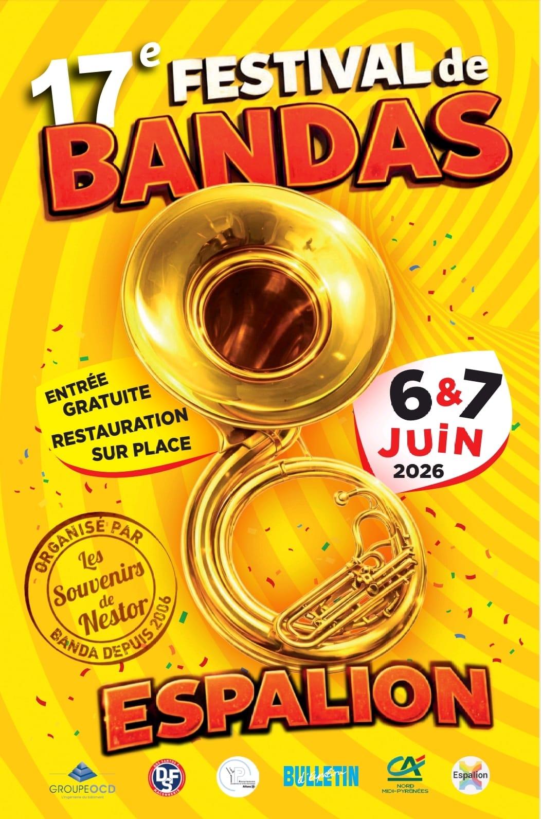 affiche festival bandas espalion 2026
